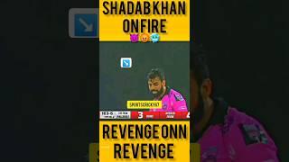 shadab khan takes his Revenge.#cricket#pakvsind#shorts#views#viral