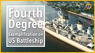 Fourth Degree Exemplification on US Battleship