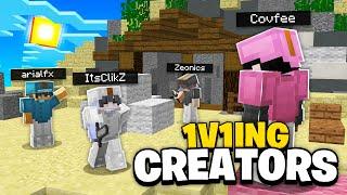 1v1ing Hypixel Bedwars YouTubers! ft. @arialfx | Minecraft 1.8.9 PVP