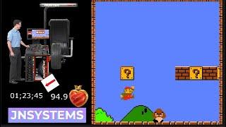 Passing Super Mario Bros. in 5 minutes on a Wheel Balancer Machine | Jnsystems International |