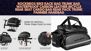 ROCKBROS Bike Rack Bag Trunk Bag Waterproo2