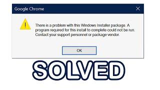 Fix There is a Problem with this windows installer package