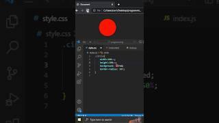 How to make Circle  in CSS #shorts #css #viral #shortsfeed #html #webdevelopment