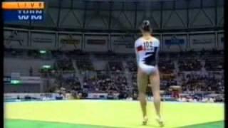 8th T BLR Elena Piskun FX   1995 World Gymnastics Championships 9 725