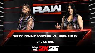 Rhea Ripley vs Dominik Mysterio - RAW Netflix - Finally Let's Play WWE 2K25 #wwe #wwe2k #rhearipley