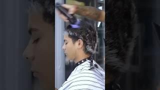 Tutorial mullet haircut with short hair on top #shorts #haircut #barber #tutorial