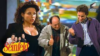 Elaine Displays Her Cleavage to Help the Boys Seal the Deal | Seinfeld