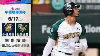 【精華回顧】6/17 中信兄弟 vs. 台鋼雄鷹 ｜ 中華職棒36年例行賽