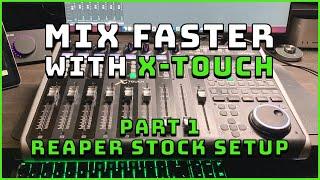 Using Behringer X-Touch Universal Control Surface with REAPER - stock/built-in setup