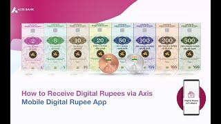 How to Receive Digital Rupees via Axis Mobile Digital Rupee App | Quick and Easy Guide