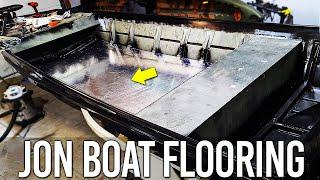 ADDING AN ALUMINUM FLOOR TO THE 1648 JON BOAT BUILD - Bass Boat Conversion Update