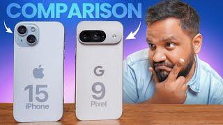 Pixel 9 vs iPhone 15 Full Comparison - Best Base Flagship? | Android vs iOS