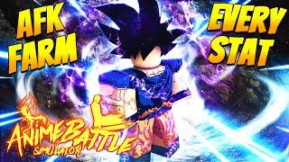 How to LEVEL UP EVERY STAT FAST AFK Anime Battle Simulator How to level up Fast!