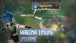 karina mobile legends game play - imune insane