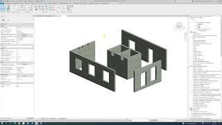 Проектирование в Revit. Опалубочный план стен. Ведомость проемов.