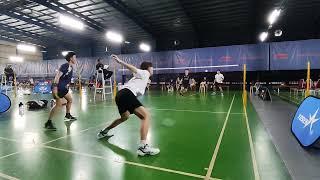 Ludwig Ng/Alaster Ng [8] vs Tan Jia Le/Tan Jia Qi [1], QF of Javy Youth Cup, Johor Bahru, 19-Nov-23