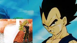 Vegeta glazing Goku for 3 minutes and 57 seconds