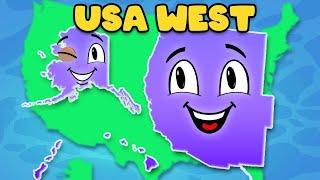 Explore The States Of The USA West! | US Regions For Kids | KLT GEO