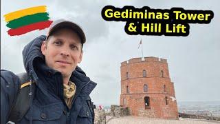 Gediminas Tower and Hill Lift in Vilnius