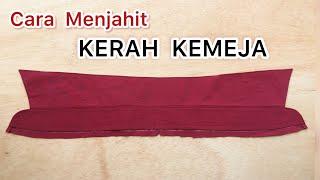 CARA MENJAHIT KERAH KEMEJA