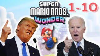 Presidents Play Super Mario Bros. Wonder 1-10 (COMPILATION)