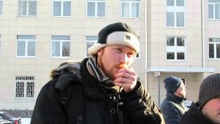 Троицк.Неслуховский Иван на митинге в защиту троицкого леса 25.01.2015