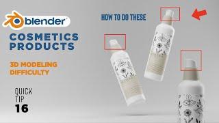 How to Model Cosmetics Products in Blender (Quick Blender Tip 16)