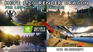 RENDER DRAGON 1.20 Best Realistic Shaders for Minecraft PE 1.20