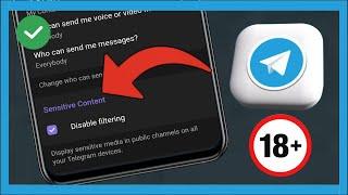 Enable Sensitive Content on Telegram SOLVED! iOS/Android How to