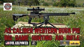 WESTERN AIRGUNS 45 BUSH PIG BIG GAME HUNTING AIR RIFLE OUTDOOR TARGET SHOOTING DAY @ FOX AIR POWER