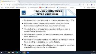 Subcontracting with (GSA)