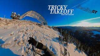 Tricky Paragliding Takeoff | Ozone ZeoliteGT | Gemeindealpe