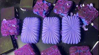 PURPLE Reforms, Dyed and Pasted Gholibn Gym Chalk Crumbles | Sleep Aid | Satisfying ASMR