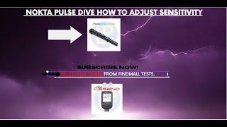 Nokta | Makro Pulse Dive. How to adjust the sensitivity.