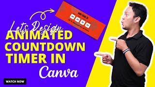 How to design Animated Countdown Timer in Canva beginner Tutorial | Lets Design  #canva