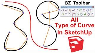 How to use Bezier Spline in SketchUp | Curve Tool