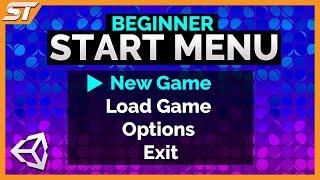 Creating a BASIC Start Menu / MAIN MENU in Unity