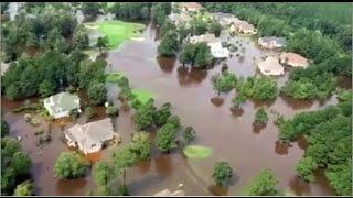 Aerial video of Brunswick County flooding