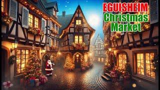 The BEST of Eguisheim Christmas Market - Walking Tour 4K