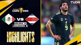 HIGHLIGHTS - México vs Costa Rica | Copa Oro - J3 2025 | TUDN