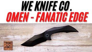 WE Knives Fanatic Edge Omen Pocketknife. Fablades Full Review