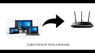 Easily convert/turn your pc/laptop into a router or turn on your hotspot 100% working..