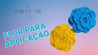 TUTORIAL Flor para aplicação - fácil e rápido - @sereia-meatelie