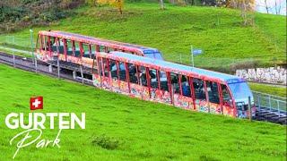 View of Bern from Mount Gurten Walk in Gurten Park / Amazing Places / Swiss Funicular [4K]