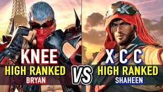 T8  KNEE (High Ranked Bryan) vs X C C (High Ranked Shaheen)  Tekken 8 High Level Gameplay