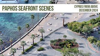 Paphos Sea Front Scenes in 4K! - Cyprus 2024