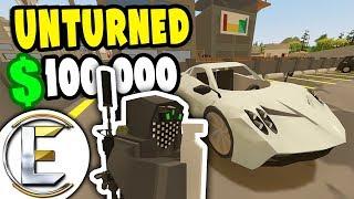 Unturned - Stole $100k Supercar From A Rich Gang | Thief RP - Don't Steal From The Mafia (Roleplay)