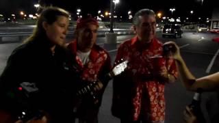 Emily Rose Youicis and me partying in the parking lot after the Phillies game 9/2/16.