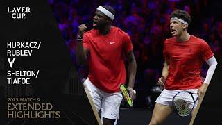 Hurkacz/Rublev v Shelton/Tiafoe Extended Highlights | Laver Cup 2023 Match 9