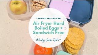 A LUNCHBOX SCRAPE TOGETHER | No Freezer Stash, No bread + Air Fryer Boiled Egg?!